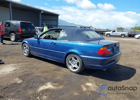 2001 BMW 330Ci z USA, uszkodzony, nr VIN WBABS53451EV85982